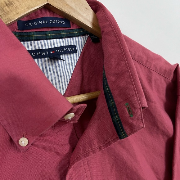 Vintage Tommy Hilfiger Magenta Button Down - Picture 3 of 3